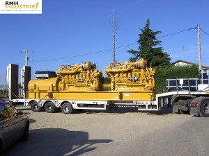 Transport de groupe electrogen centrale de co génération